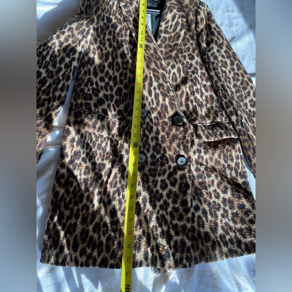 Zara leopard animal print coat xs - Picture 7 of 11